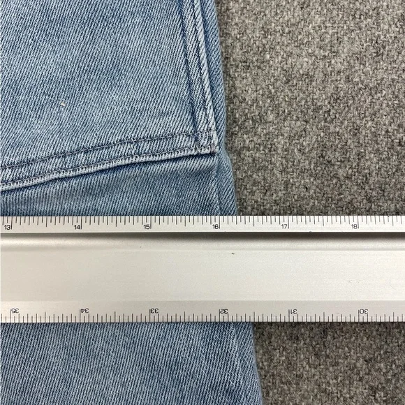 COPY - Good American Light Blue Denim Jumpsuit Flare Wide Leg Size Small - Picture 12 of 13